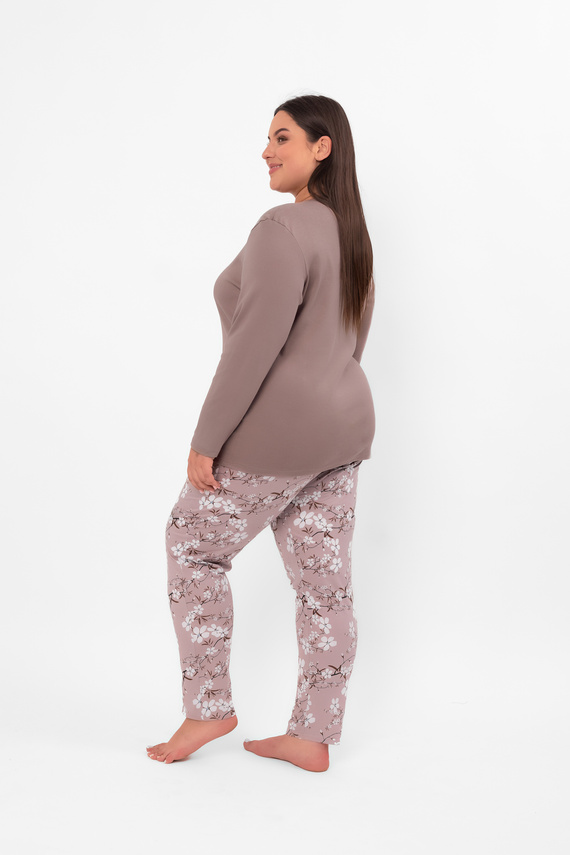 Dámske pyžamo Kimuri - dlhý rukáv, dlhé nohavice, bavlna Italian Fashion