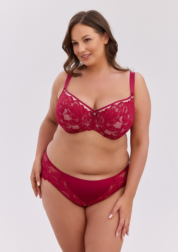 Gaia Mary BSM 1372 Bordový podprsenka semi soft maxi s kostícami