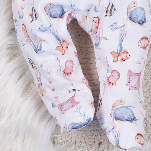 ABN-5484 Podvodný svet Polovičné ponožky z organickej bavlny od značky Nini