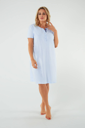 Dámska nočná košeľa a dojčiace šaty Talianska móda - modrá