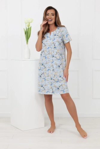 Dámska nočná košeľa CELOZJA Italian Fashion bavlnené polo s krátkym rukávom