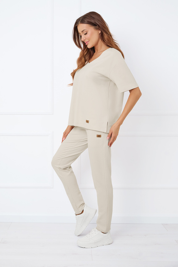 Caro Blúzka s krátkym rukávom Italian Fashion - béžová