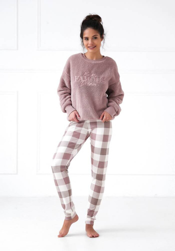 Kaycee Dámske pyžamo Sensis Interlock - púdrovo ružové