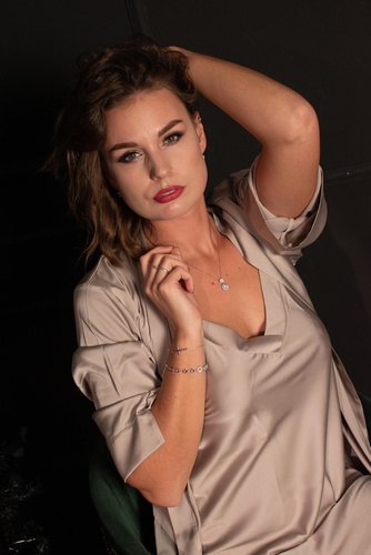 758 Cordelia Dámska košeľa De Lafense - cappuccino