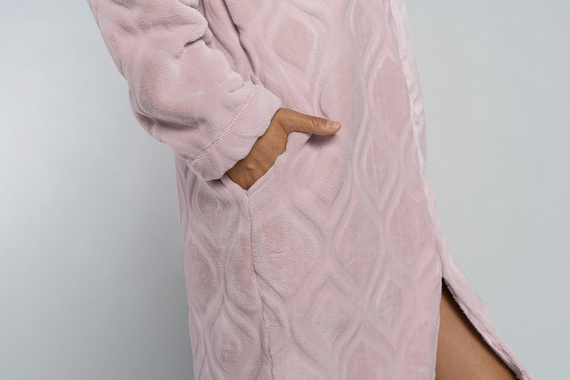 Arena Dámsky župan Italian Fashion - púdrovo ružový