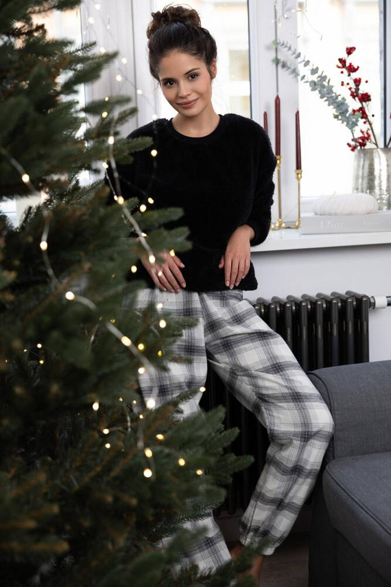 Dámske pyžamo Meredith Sensis - čierne