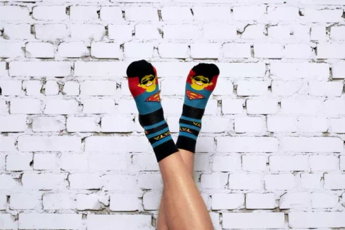 M41Z Super Dad Socks ponožky ponožky Talianska móda - námornícka modrá/farby