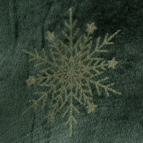 Eurofirany Vianočná prikrývka zelená - mäkký prehoz z mikrovlákna, 240 g/m²