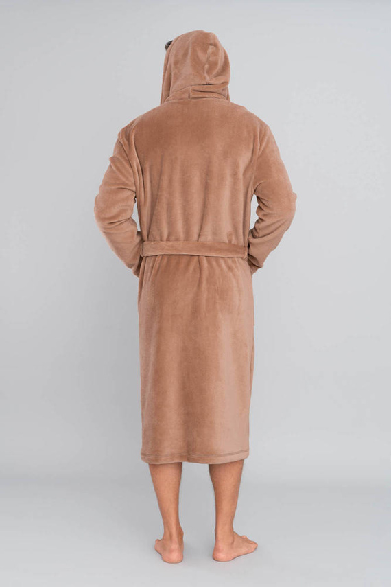 Mimas Pánsky župan s kapucňou Italian Fashion- camel