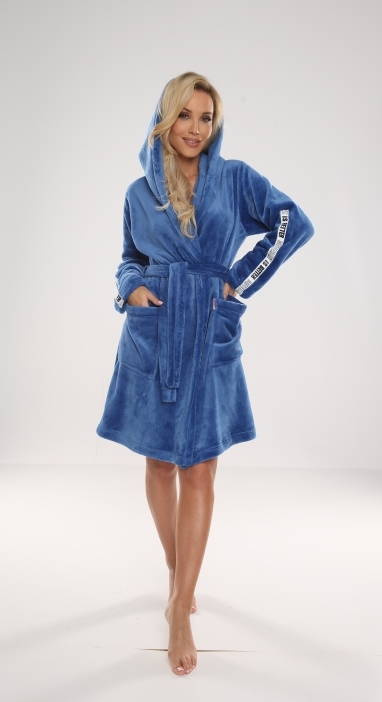 626 Abigail Dámsky krátky župan Forex - denim