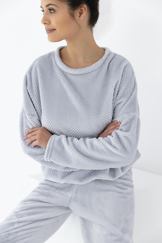 Dámske pyžamo Esme Soft Sensis - sivé