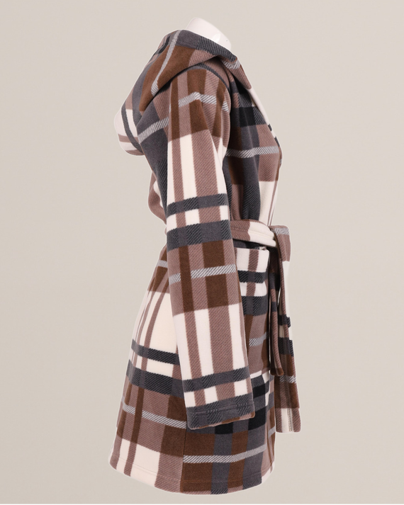 031 Deka na župan De Lafense - hrejivý dámsky župan Super Cozy, hnedý