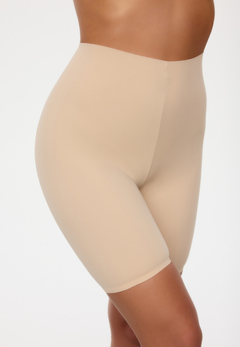 VS 012 Nastia Long-legged panties Gaia beige - tvarujúce šortky s vysokým pásom, neviditeľné pod oblečením