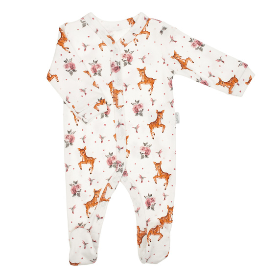 216031 Lala detský župan Nicol - bavlna, sáro a vzor ruží