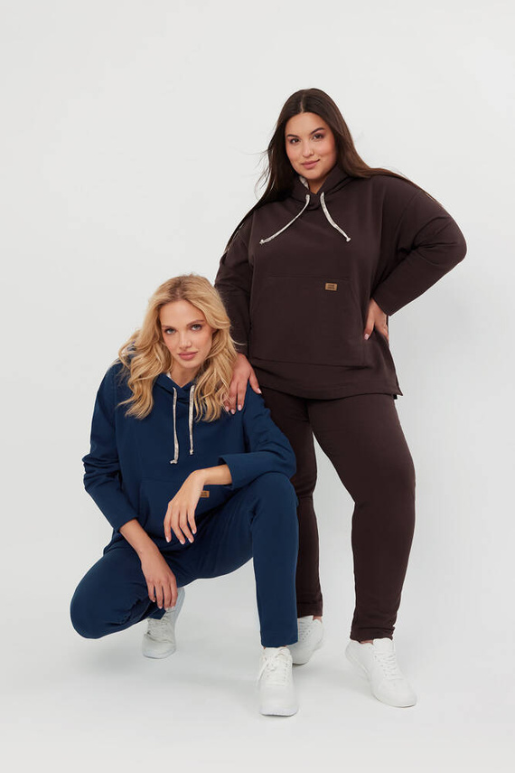 Lagos Dámska mikina s kapucňou Italian Fashion - denim