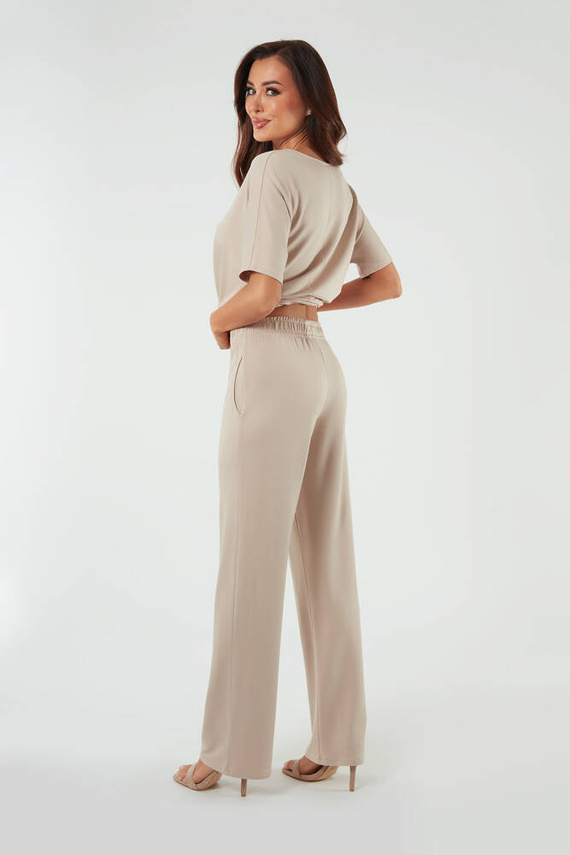 Soler Dámske dlhé nohavice Italian Fashion - béžová