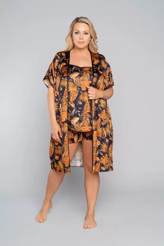 Monstera Dámsky župan Italian Fashion - potlač