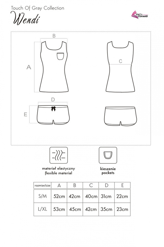 Wendi LC 90371 Dámsky set LivCo Corsetti Fashion