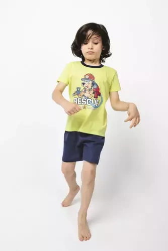 Remek Chlapčenské pyžamo s krátkym rukávom, nohavice Italian Fashion - zelené