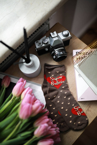 K90Z Babička Ponožky bez potlače Talianska móda