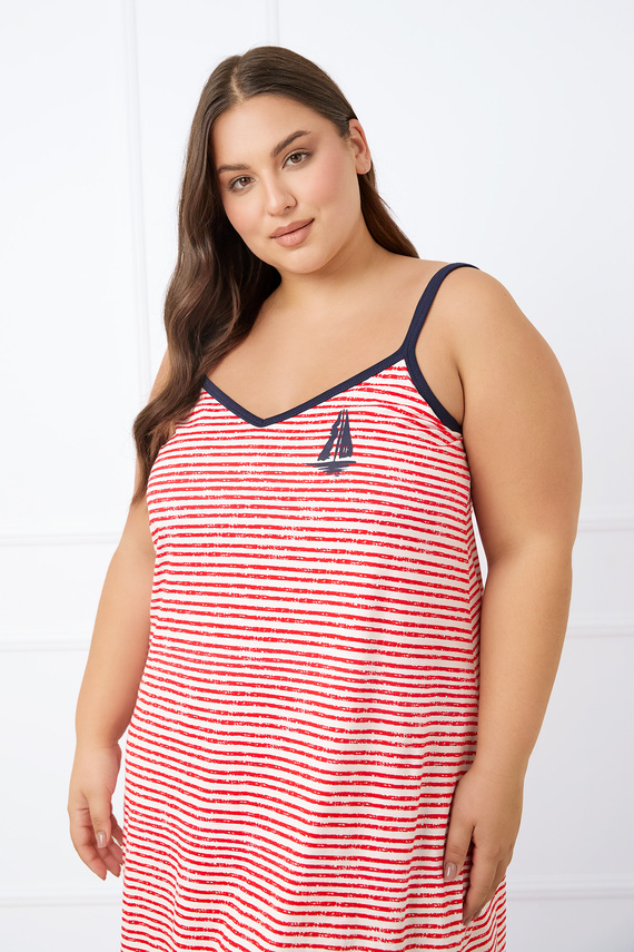 Dámska košeľa Flota, slim-fit Italian Fashion - potlač červená