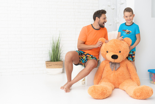 Komické chlapčenské pyžamo s krátkym rukávom, nohavice Italian Fashion - tyrkysová/potlač