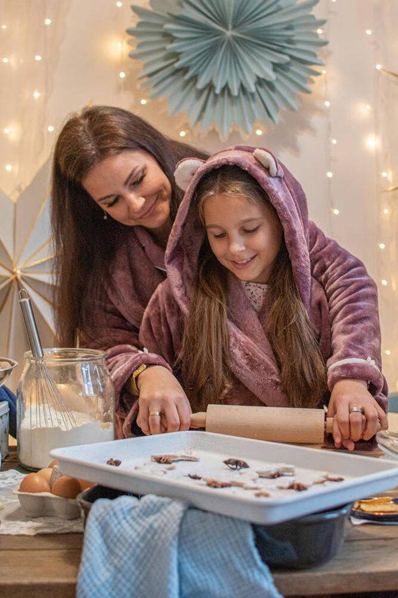 717 Dámsky krátky župan Serena Forex - bobuľový