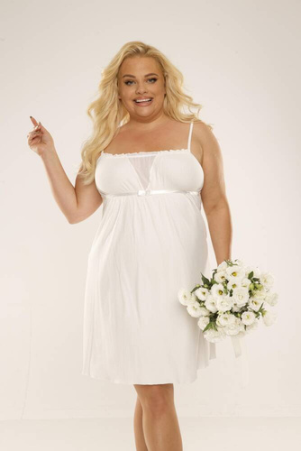 691 Freya Forex nočná košeľa bez ramienok - ecru