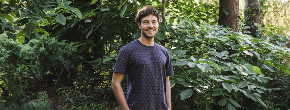 Ricardo Pánske pyžamo s krátkym rukávom, šortky Talianska móda - námornícka modrá/potlač