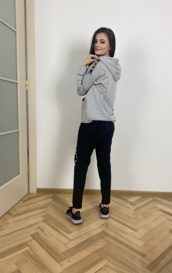 496 Dámska tepláková súprava Just Forex - svetlý melír