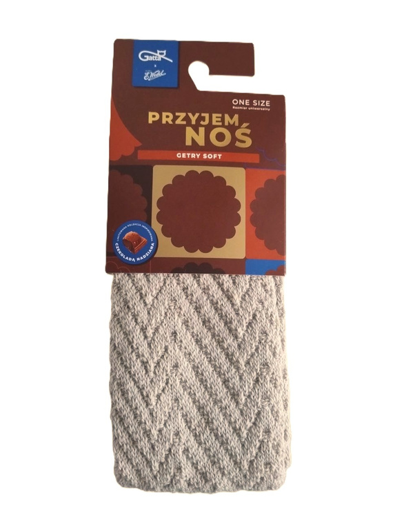 Gamaše Gatta Wedel Soft art.01 - teplé žakárové gamaše na zimu, béžové