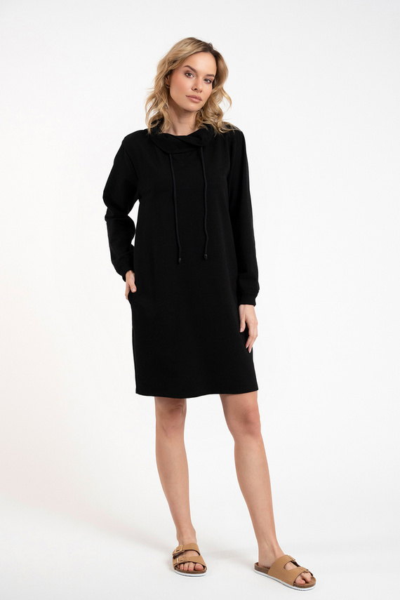 Malmo dámska tunika s dlhým rukávom Italian Fashion - čierna