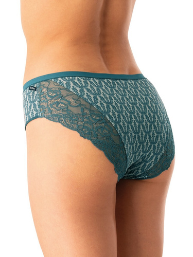 Dámske bavlnené nohavičky Key LPC 512 zeleno-ružové - sada 2 ks v krabici, pohodlný strih