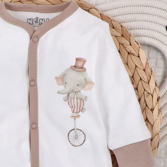 ABN-5586 Circus Baby Pajac Nini - 100% organická bavlna, antialergický, poľská výroba