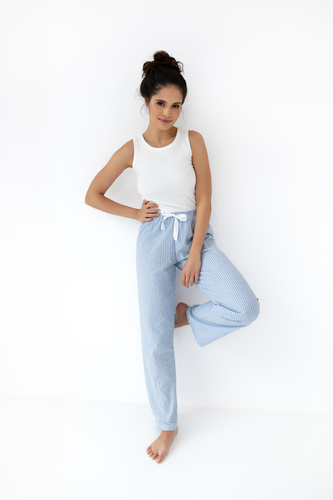 Dámske pyžamo Sensis Dagna - krémovo modré