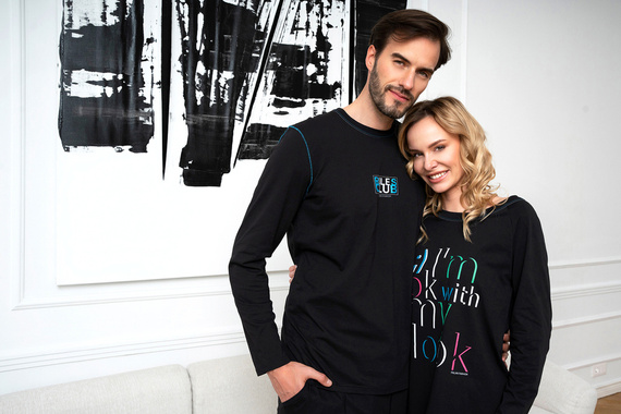 Nočná košeľa Olza Italian Fashion - čierna