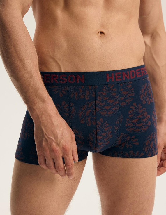 Pánske boxerky Henderson 46101 Fawn 2-pak bavlnené so širokou gumou a logom