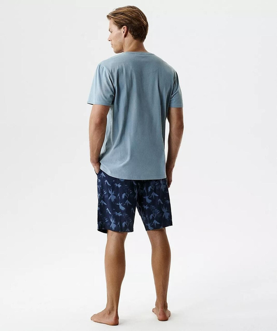 Pánske letné pyžamo Atlantic NMP-399 100% bavlna – ľahké pohodlné