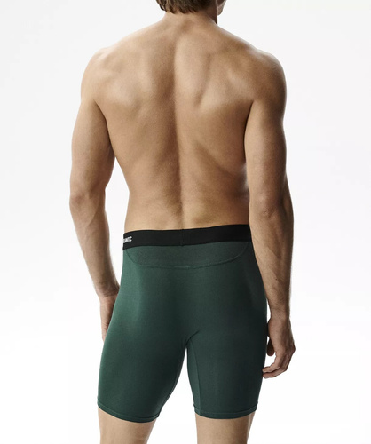 Pánske boxerky Atlantic Bamboo 2MH-1209 zeleno-grafitové Performance – 2 ks, bambusové