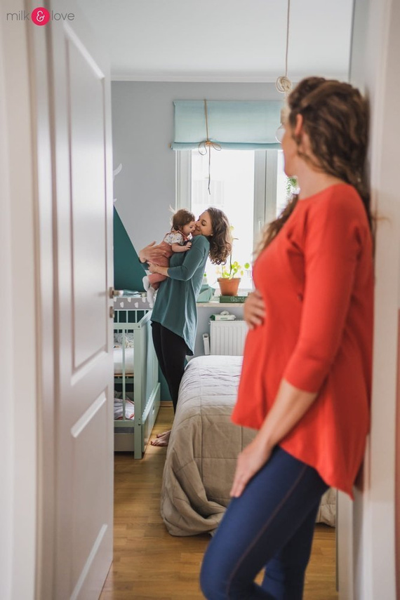 Mommy bluzka ciążowa i do karmienia Milk&Love morska zieleń