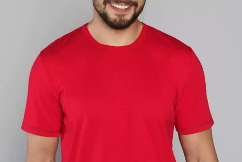 Narwik Pánske pyžamo s krátkym rukávom, šortky Talianska móda - červená/potlač