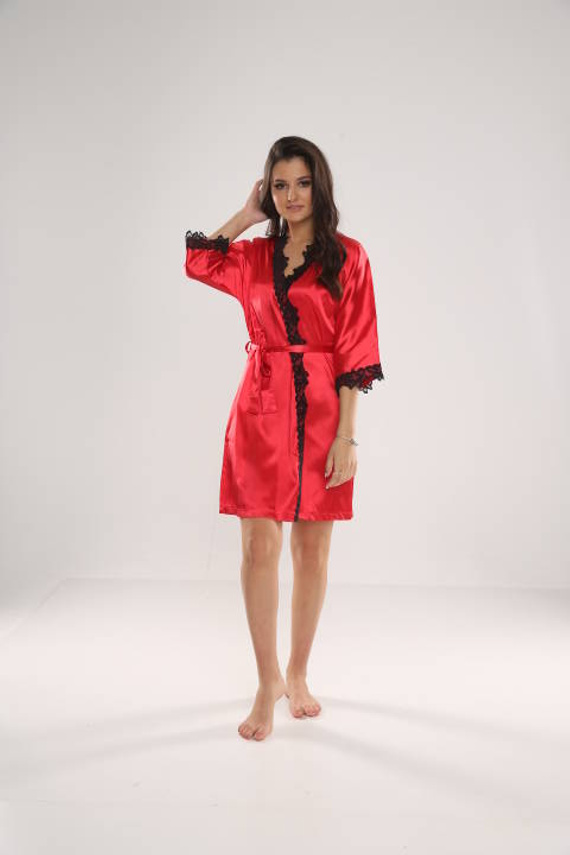 929 Kleoree Dámsky župan De Lafense - červený