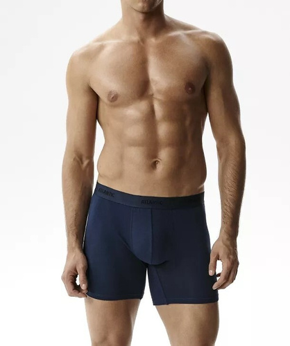 Pánske boxerky Atlantic 3MH-0177 A3 3-pack hnedá-indigová-khaki, bavlnené, dlhý nohavice