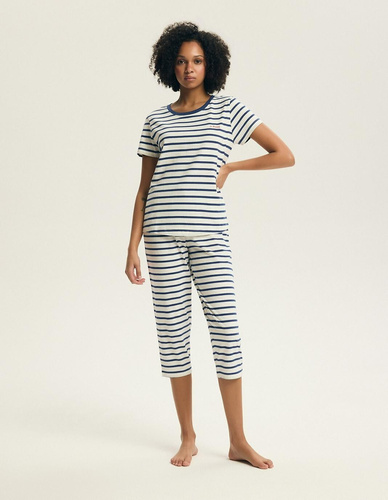 Dámske pyžamo 45316 Eulana 100 % bavlna 7/8