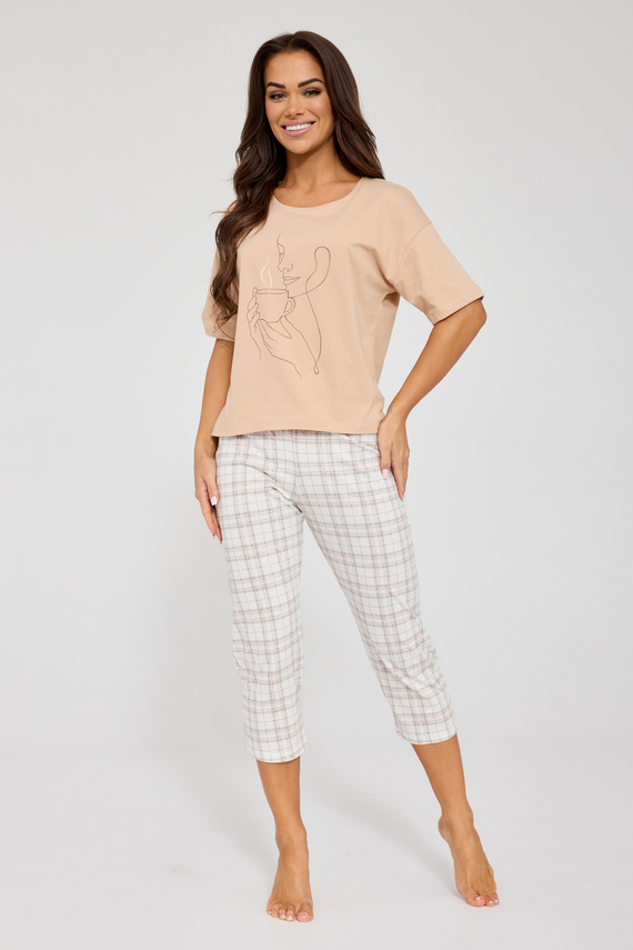 Pijama mujer Cornette 775/340 Morning 100% algodón 7/8