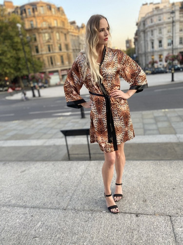 417 Valentina dámsky župan Forex - béžový