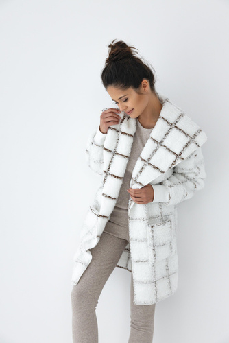 Sensis Delphine Cardigan - bielo-pruhovaný