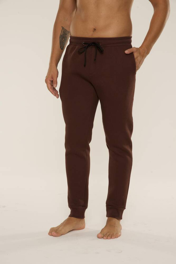 813 Indigo Pánska tepláková súprava De Lafense - čokoládová