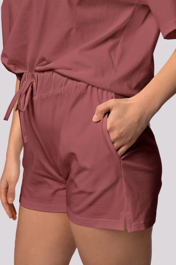 Bliss dámske pyžamo s krátkym rukávom Mona cherry