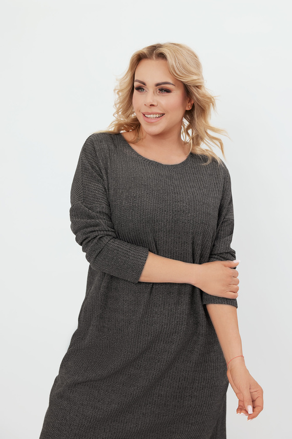 Dámska tunika s dlhým rukávom Avira Italian Fashion - dark melange